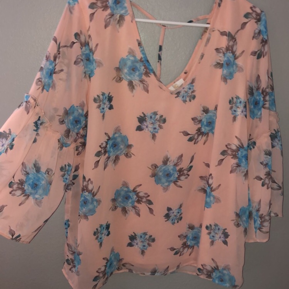 Charming Charlie Floral Blouse